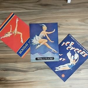 VTG Pinup 40s 50s Holiday on Ice brochures magazines